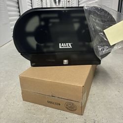 Lavex Dual Toilet Paper Dispensers/ all six units for $50