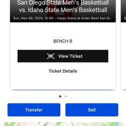 San Diego State Aztecs Vs Idaho State Men’s Basketball