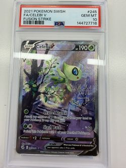 Celebi V (Alternate Full Art) 245/264 Swsh08: Fusion Strike Holo