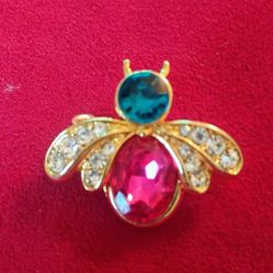 Vintage Beatle Brooch Pin 