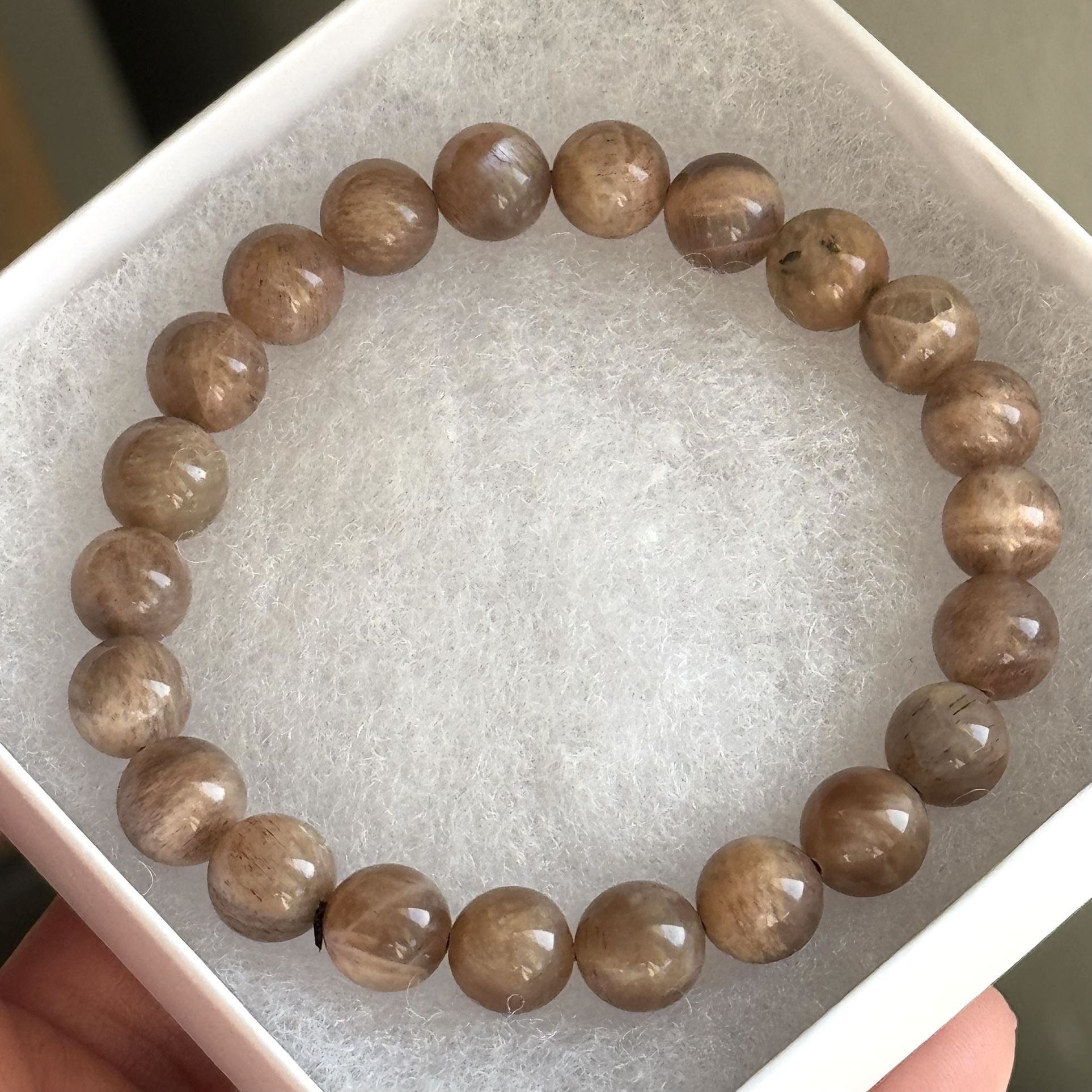 9mm Moonstone Bracelet