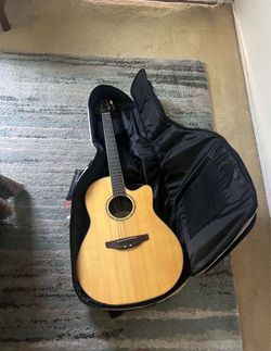 Ovation Electric Acoustic Guitar With Case