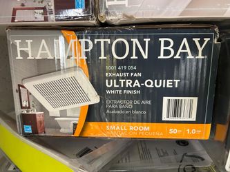 Hampton Bay 50 CFM Bathroom Exhaust Fan designed for small rooms