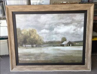 Large framed farmhouse wall art