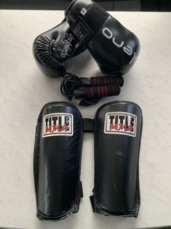 ESPINILLERAS,GUANTES Y CUERDA