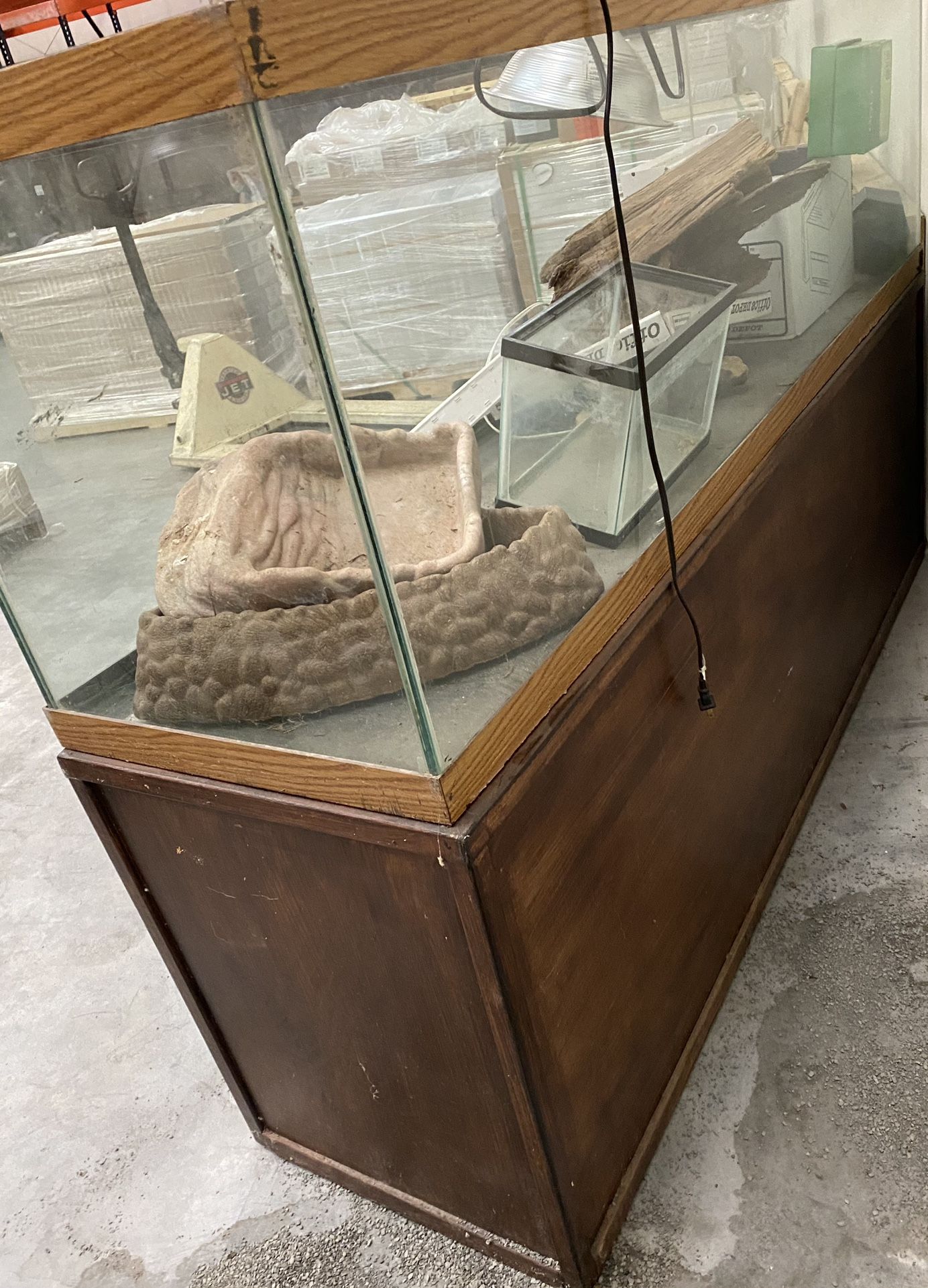 120 Gallon Glass Lizard/reptile/fish Tank With Wooden Stand