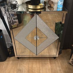 Glass Mirror Cabinet Set 