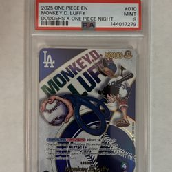 Dodger Monkey D Luffy PSA 9