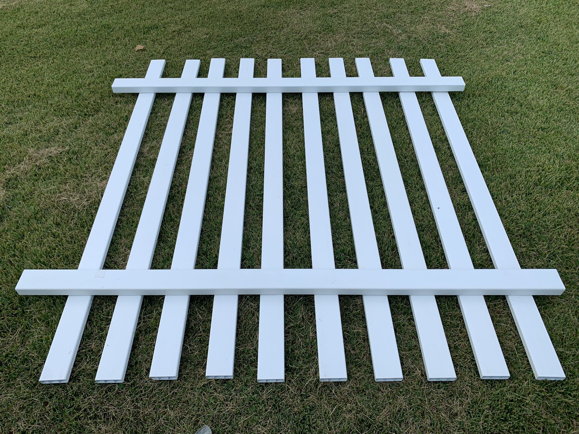 2-Vinyl Fence Panels. New…out of pkg. 67”Wx68”H