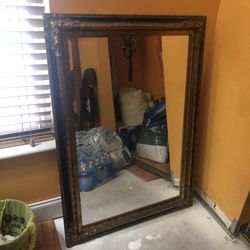 Wall mirror,used very good condition,gold color sided.