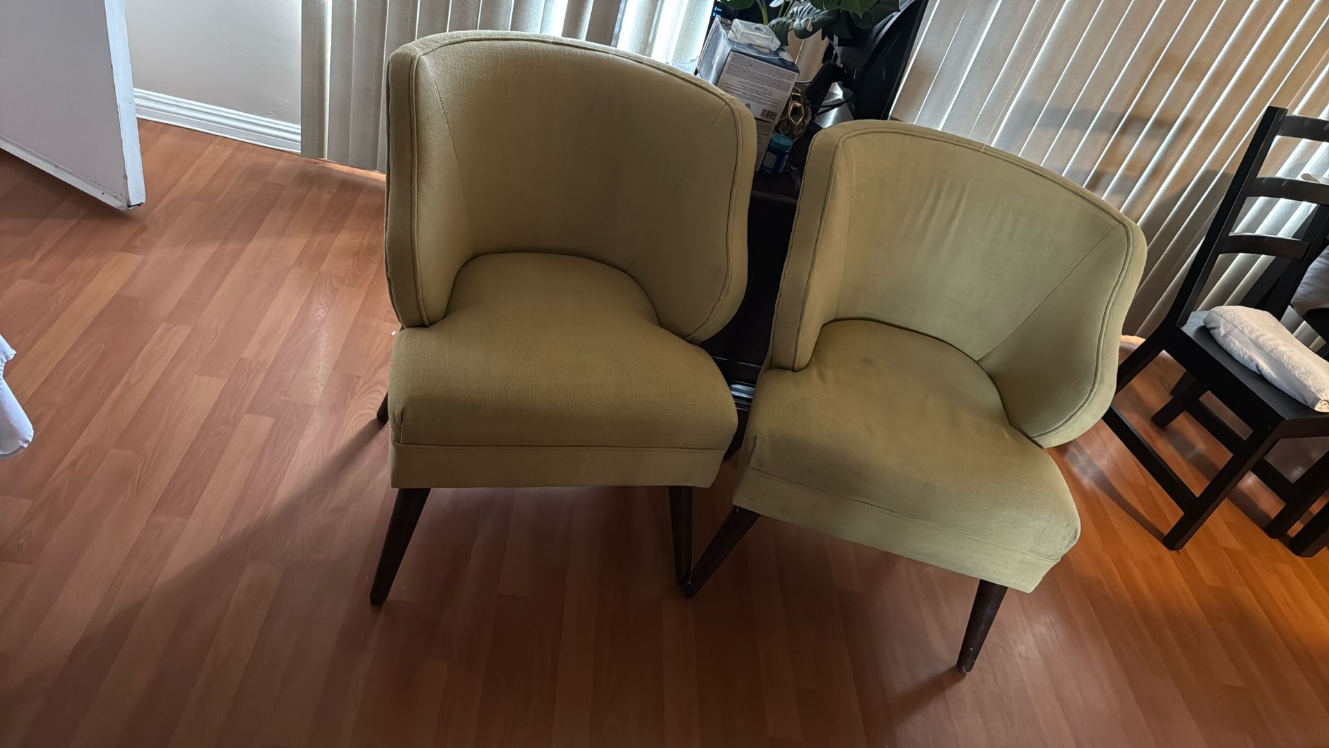 Yellow Cushioned Chairs