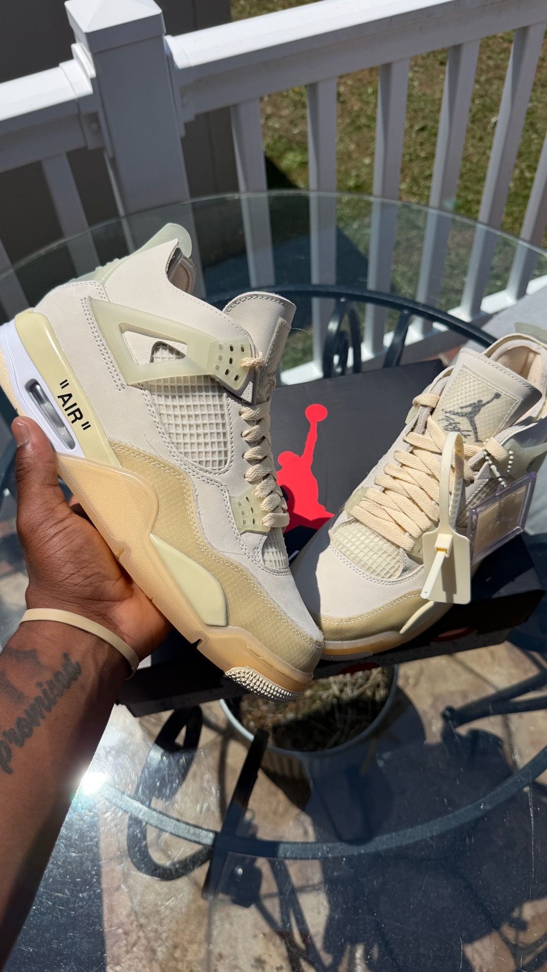 Jordan 4 Off-White Sail 10 Men