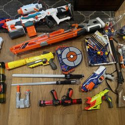 Nerf Guns and ammo. Also other bonuses
