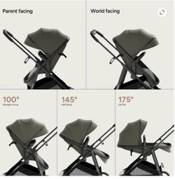 Mom Push Green Bassinet Stroller