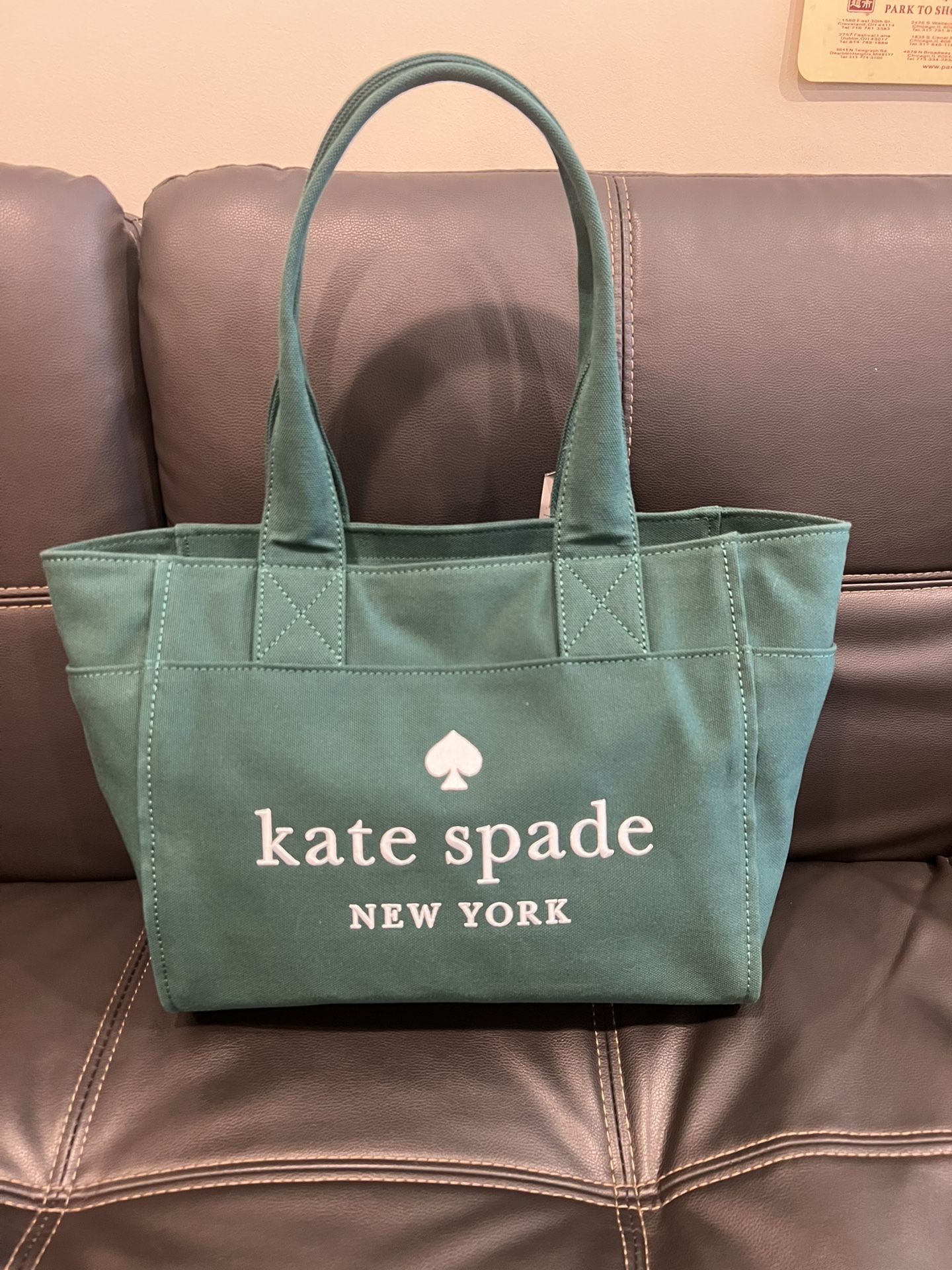 kate Spade Tote Bag (deep jade color)