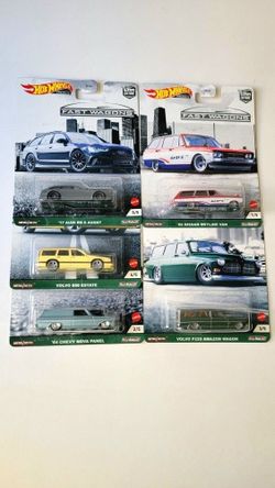 Hot Wheels Premium Fast Wagons Set of 5 