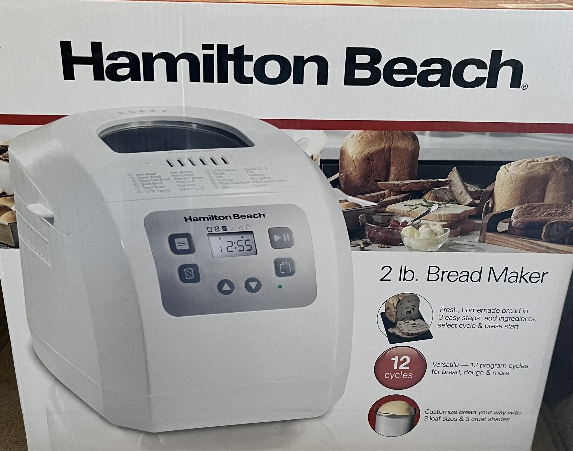 Brand New! Hamilton Beach 2 Lb. Bread Maker - In Sealed Box