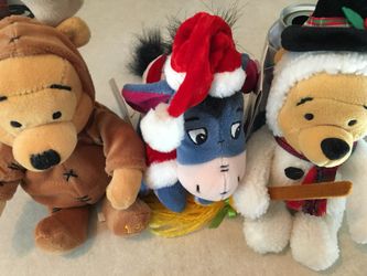 Winnie the Pooh - Christmas mini bean bags