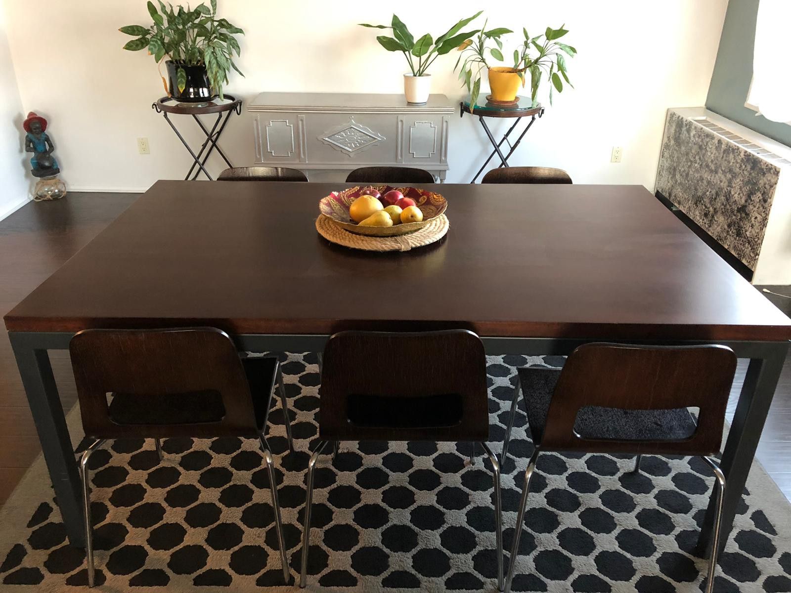 Solid cherrywood table with 4 chair