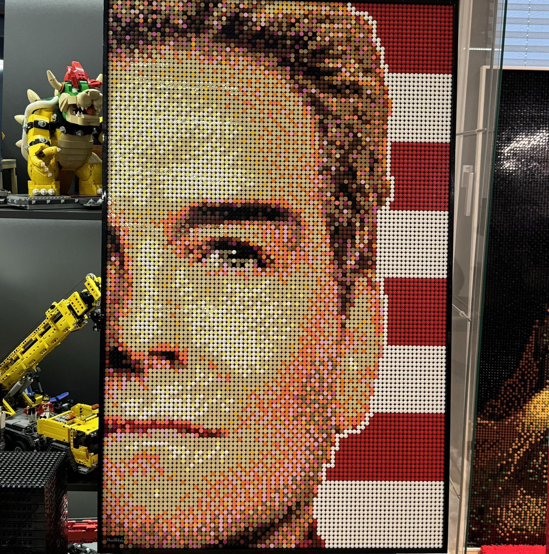 🦅 LEGO Mosaic Art – Homelander from The Boys | 10,240 Pieces | 3.3 ft × 2.3 ft