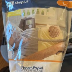 Fisher & Paykel Simplus Full Face CPAP Mask. It is a Continuous Positive Airway Pressure (CPAP) mask used for sleep therapy.  Large
