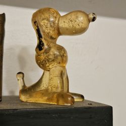 Vintage 1970s Sparkle Small Snoopy Figurine 