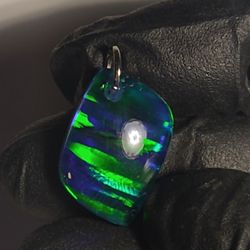 Super Holographic Lab Opal Pendant