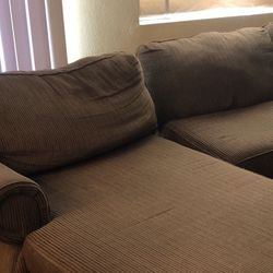 Couch with side, lounge chair
