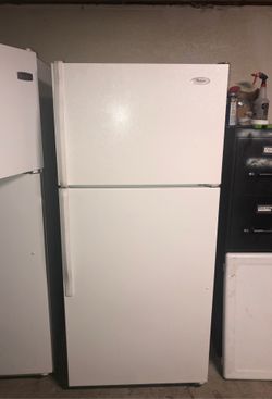 White refrigerator whirlpool