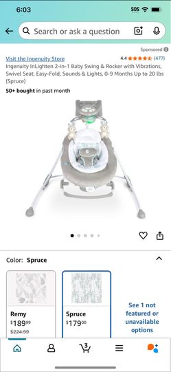 Swing Like New Only $20. Just Need A Little Screw To Connect The Swing With Attacher 