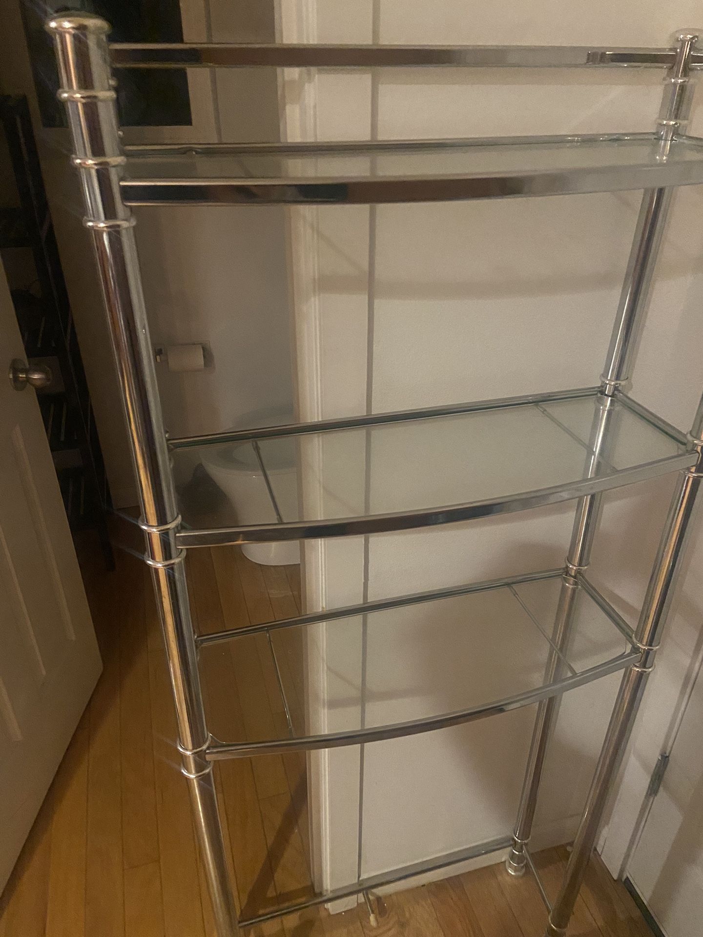 Glass Shelves/ Silver