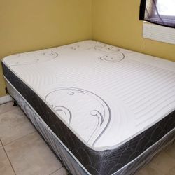 NEW QUEEN MATTRESS. Bed frame is not available. Take it home the same day 👍