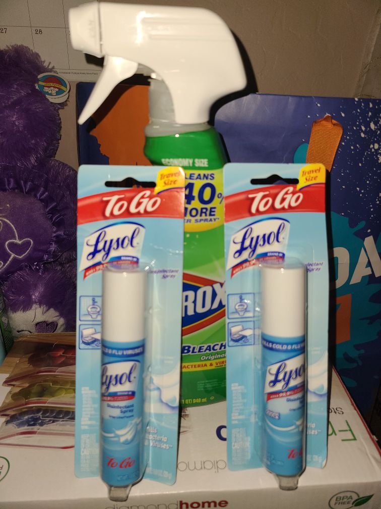 Lysol disinfectant sprays