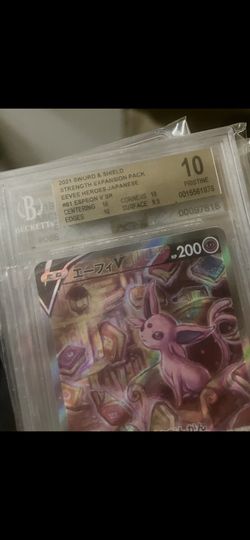 Pokemon Espeon V Eevee Heroes BGS 10