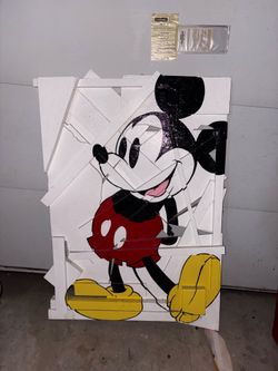 Mickey Mouse Abstract Wall Art