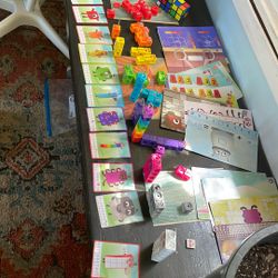 number Blocks Unifix Math Cubes  (Bonus Rubix Cubes )