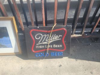 Miller Neon sign