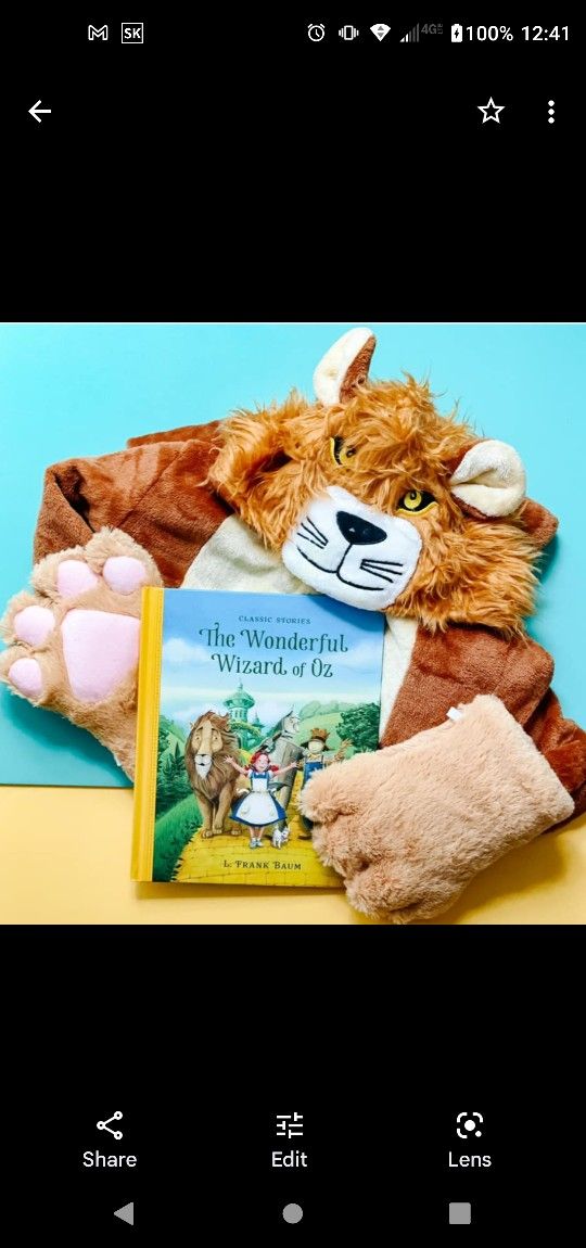 Little Bookish Wardrobe Lion Costume