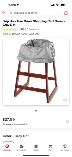 Skip Hop Shopping Cart High Chair Cover 