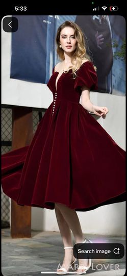 dress red size s