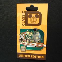 DISNEY WDW CLASSIC D COLLECTION WALT DISNEY WORLD RAILROAD PIN ON CARD LE 1000