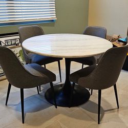 Round Marble Dining Room Table