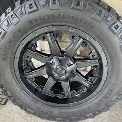 Jeep wrangler fuel rims and tires (5)  $1050