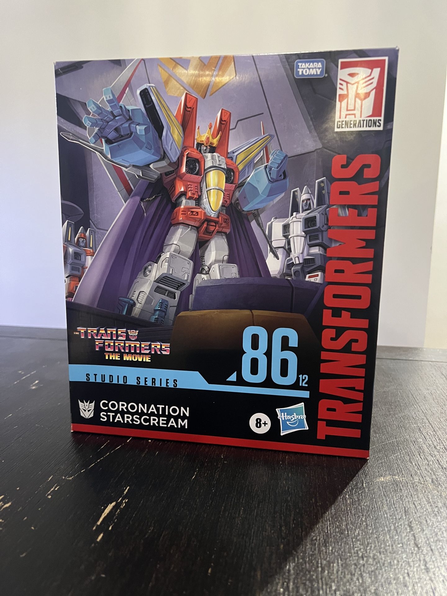 NEW Transformers Studio Series 86 Coronation Starscream – Leader Class, Sealed Box, G1 Movie Edition