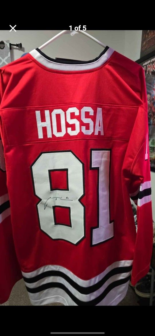 Hossa Blackhawks Signed Jersey