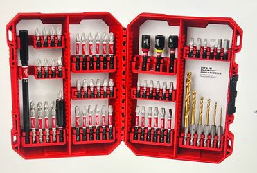 60 Pcs Milwaukee Shockwave Drill Bit Kit