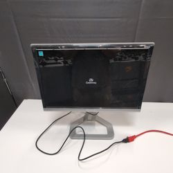 Black HD Display Computer Monitor with Silver Stand