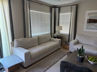 Sofa’s two white