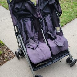 Evenflo Collapsible Side By Side Stroller With Rain Cover