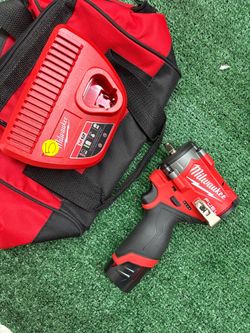 Milwaukee M12 FUEL Impact Wrench with Charger and Bag
